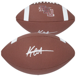 Keon Coleman Florida State Seminoles Autographed Nike Game Football