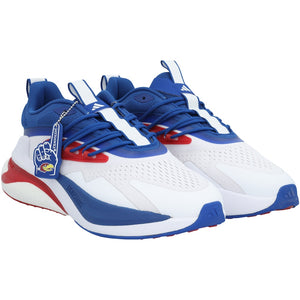 Kansas Jayhawks Team-Issued White AlphaBoost V2 adidas Shoes from the Athletics Program