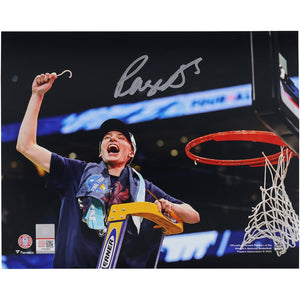 Paige Bueckers UConn Huskies Autographed 8'' x 10'' Net Cutting Photograph