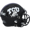 Jack Bech TCU Horned Frogs Autographed Riddell Matte Black Speed Mini Helmet