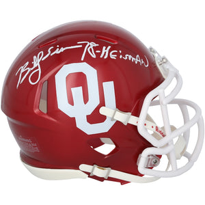 Billy Sims Oklahoma Sooners Autographed Riddell Speed Mini Helmet with ''78 Heisman'' Inscription