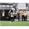 Travis Hunter Colorado Buffaloes Autographed 16'' x 20'' White Jersey Running Photograph