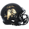 Travis Hunter Colorado Buffaloes Autographed Riddell Chrome Buffalo Speed Mini Helmet