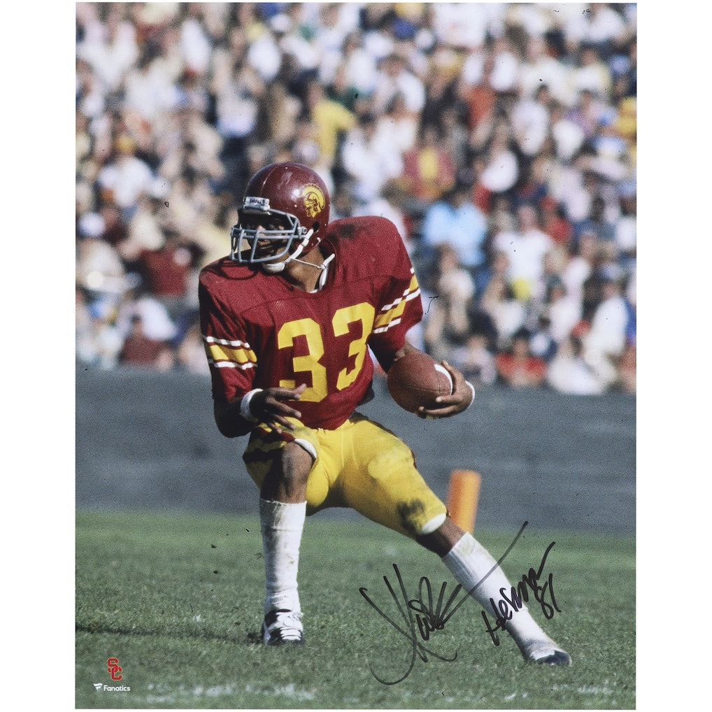 Marcus Allen USC Trojans Autographed 16'' x 20'' Red Vertical Photograph with ''81 Heisman'' Inscription