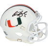Carson Beck Miami Hurricanes Autographed Riddell Speed Mini Helmet