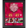 Indiana Hoosiers College Football Playoff 2025 National Champions Framed 13'' x 16'' Collage