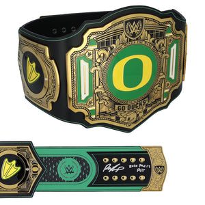 Payton Pritchard Oregon Ducks Autographed WWE Legacy Title Belt with ''2020 Pac-12 POY'' Inscription