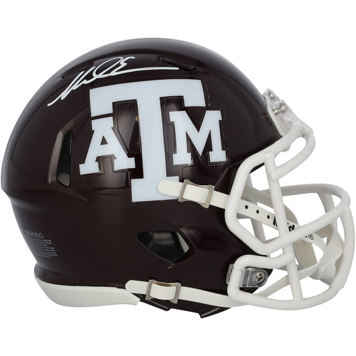 Mike Evans Texas A&M Aggies Autographed Riddell Maroon Speed Mini Helmet
