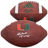 Malachi Toney Miami Hurricanes Autographed adidas Dime Game Football