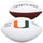 Malachi Toney Miami Hurricanes Autographed White Panel Football with ''It's All About the U'' Inscription