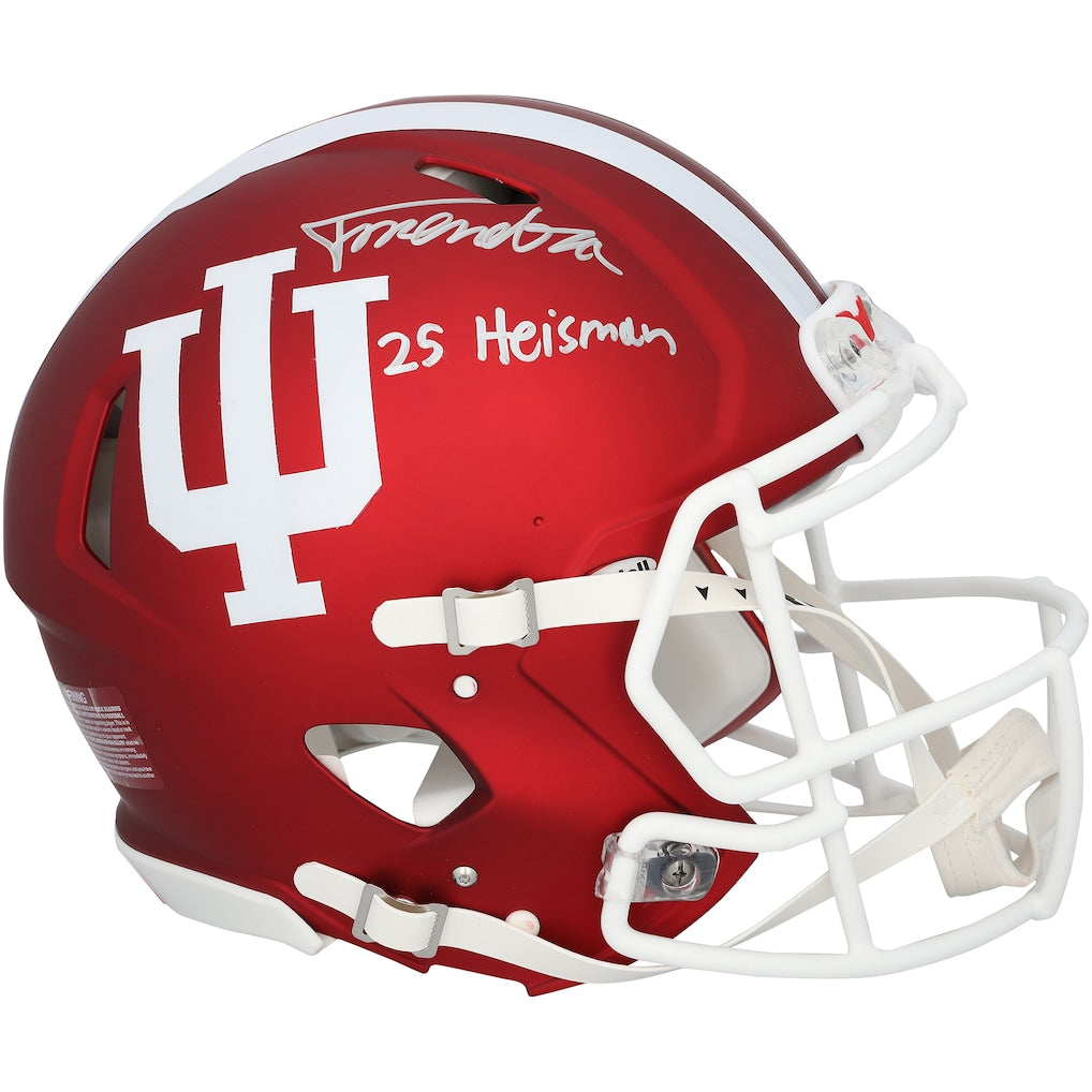 Fernando Mendoza Indiana Hoosiers Autographed Riddell Speed Authentic Helmet with ''25 Heisman'' Inscription