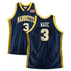 Dwyane Wade Marquette Golden Eagles Autographed Navy Mitchell & Ness 2002 Authentic Jersey with ''Flash'' Inscription - Limited Edition #3/10