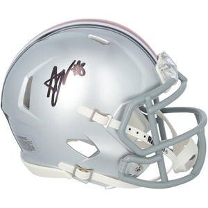 Arvell Reese Ohio State Buckeyes Autographed Riddell Speed Mini Helmet