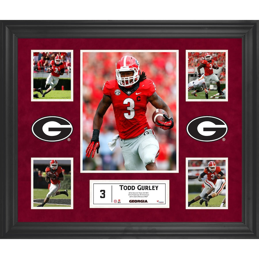 Todd Gurley II Georgia Bulldogs Framed 23'' x 27'' 5-Photo Collage