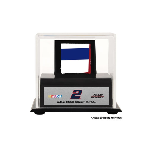 Brad Keselowski Display Case With Race-Used Sheet Metal