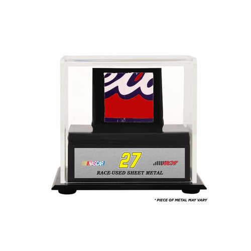 Paul Menard Display Case With Race-Used Sheet Metal