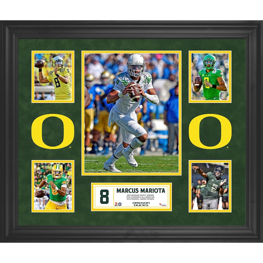 Marcus Mariota Oregon Ducks Framed 5-Photo Collage