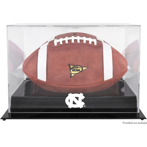 North Carolina Tar Heels Black Base Football (2015-Present Logo) Display Case