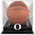 Oregon Ducks Black Base Basketball Display Case with Mirrored Back