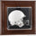 Army Black Knights Brown Framed (2015-Present Logo) Wall-Mountable Mini Helmet Display Case