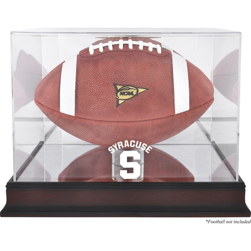 Syracuse Orange Mahogany Base (2015-Present Logo) Football Case with Mirror Back