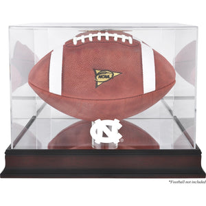 North Carolina Tar Heels Mahogany Base (2015-Present Logo) Football Case with Mirror Back