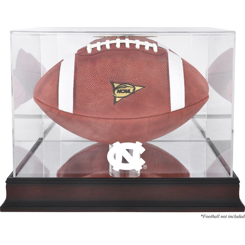 North Carolina Tar Heels Mahogany Base (2015-Present Logo) Football Case with Mirror Back