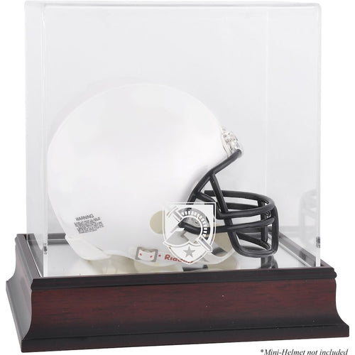 Army Black Knights Mahogany (2015-Present Logo) Mini Helmet Display Case with Mirror Back