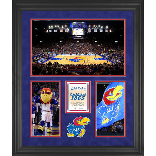 Kansas Jayhawks Allen Fieldhouse Framed 20'' x 24'' 3-Opening Collage