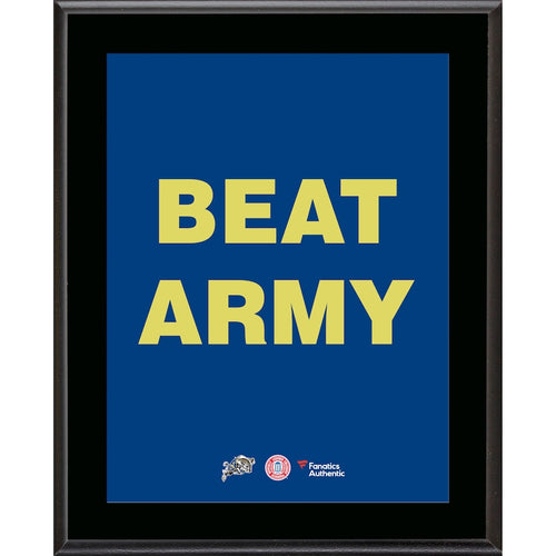 Navy Midshipmen 2015 Beat Army 10.5'' x 13'' Sublimated Plaque