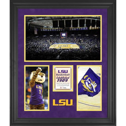LSU Tigers Pete Maravich Assembly Center Framed 20'' x 24'' 3-Opening Collage