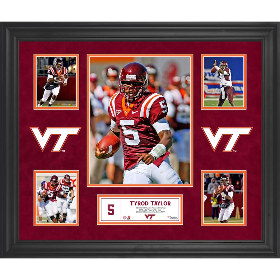 Tyrod Taylor Virginia Tech Hokies Framed 20'' x 24'' 5-Photo Collage