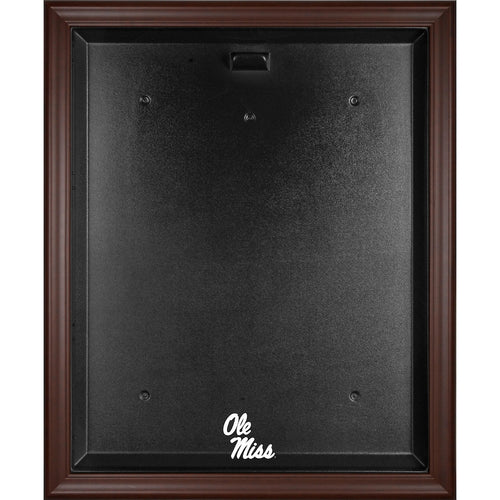 Ole Miss Rebels Brown Framed Logo Jersey Display Case