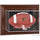 Ole Miss Rebels Brown Framed Logo Wall-Mountable Football Display Case