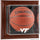Virginia Tech Hokies Brown Framed Logo Wall-Mountable Basketball Display Case