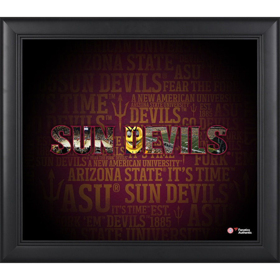 Arizona State Sun Devils Framed 15'' x 17'' Team Heritage Collage