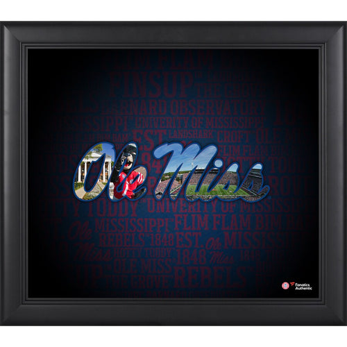 Ole Miss Rebels Framed 15'' x 17'' Team Heritage Collage