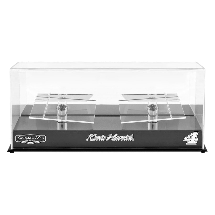 Kevin Harvick #4 Stewart-Haas Racing 2 Car 1/24 Scale Die Cast Display Case With Platforms