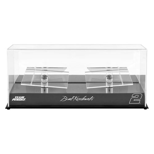 Brad Keselowski #2 Team Penske 2 Car 1/24 Scale Die Cast Display Case With Platforms
