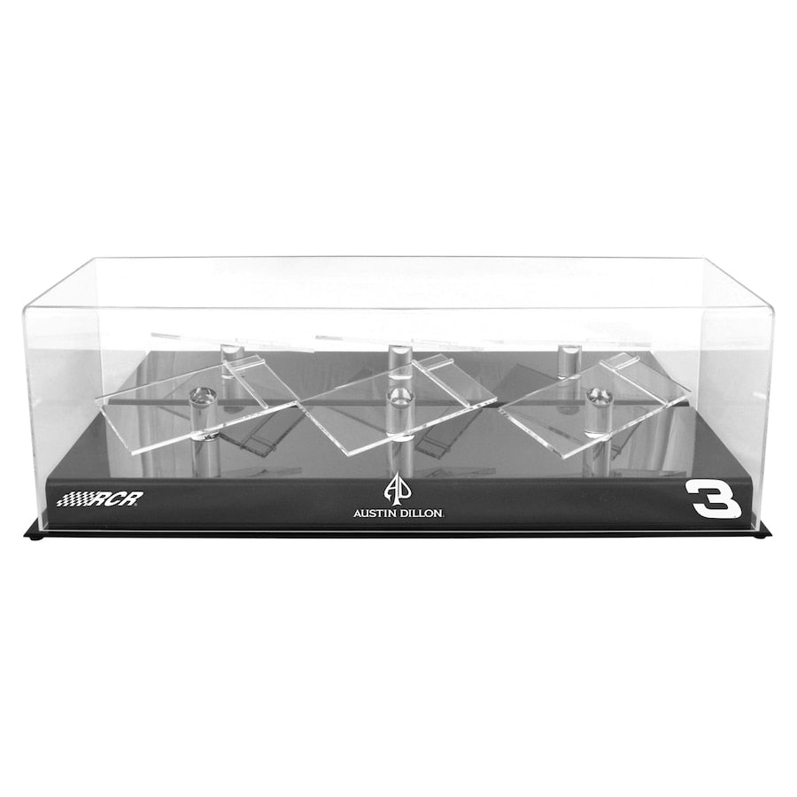 Austin Dillon #3 Richard Childress Racing 3 Car 1/24 Scale Die Cast Display Case With Platforms