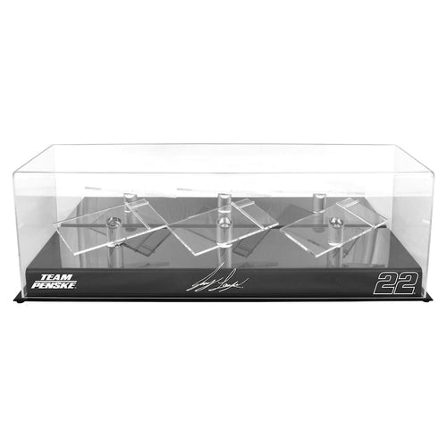 Joey Logano #22 Team Penske 3 Car 1/24 Scale Die Cast Display Case With Platforms