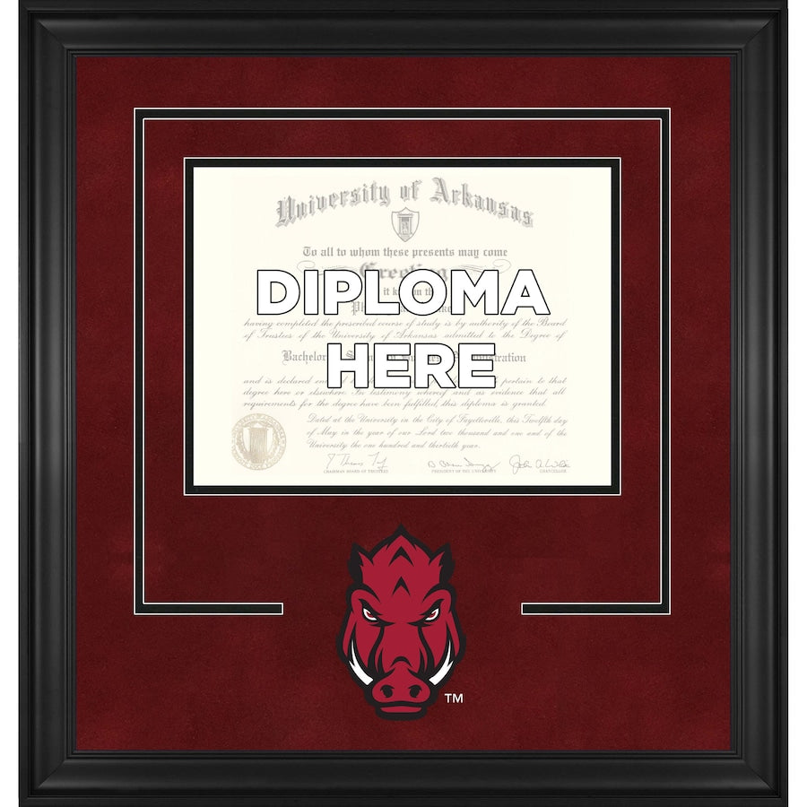 Arkansas Razorbacks Deluxe 8.5'' x 11'' Diploma Frame with Team Logo