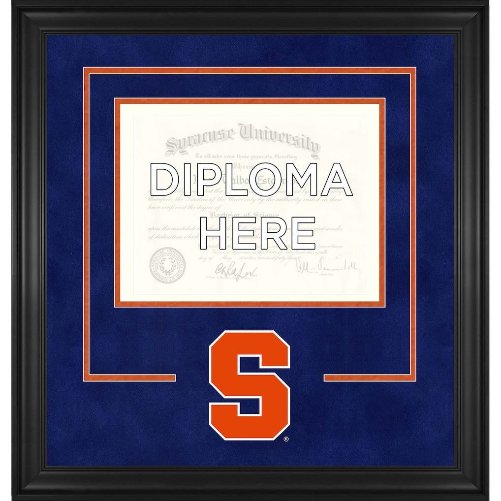 Syracuse Orange Deluxe 8.5'' x 11'' Diploma Frame with Team Logo