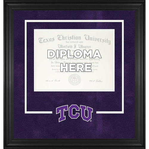 TCU Horned Frogs Deluxe 8.5'' x 11'' Diploma Frame with Team Logo