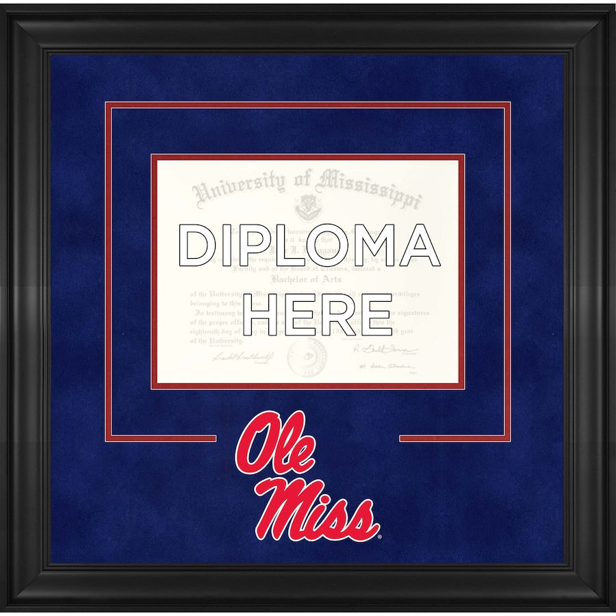 Ole Miss Rebels Deluxe 9'' x 12'' Diploma Frame with Team Logo
