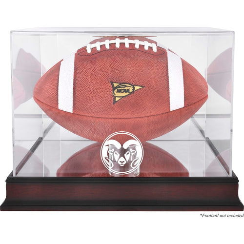 Colorado State Rams Mahogany Base Football Case with Mirror Back