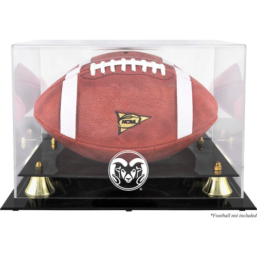 Colorado State Rams Golden Classic Team Football Display Case with Mirror Back