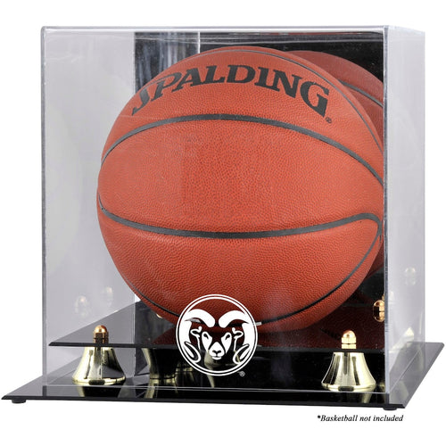 Colorado State Rams Golden Classic Basketball Display Case with Mirror Back