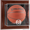 Colorado State Rams Brown Framed Wall-Mountable Basketball Display Case
