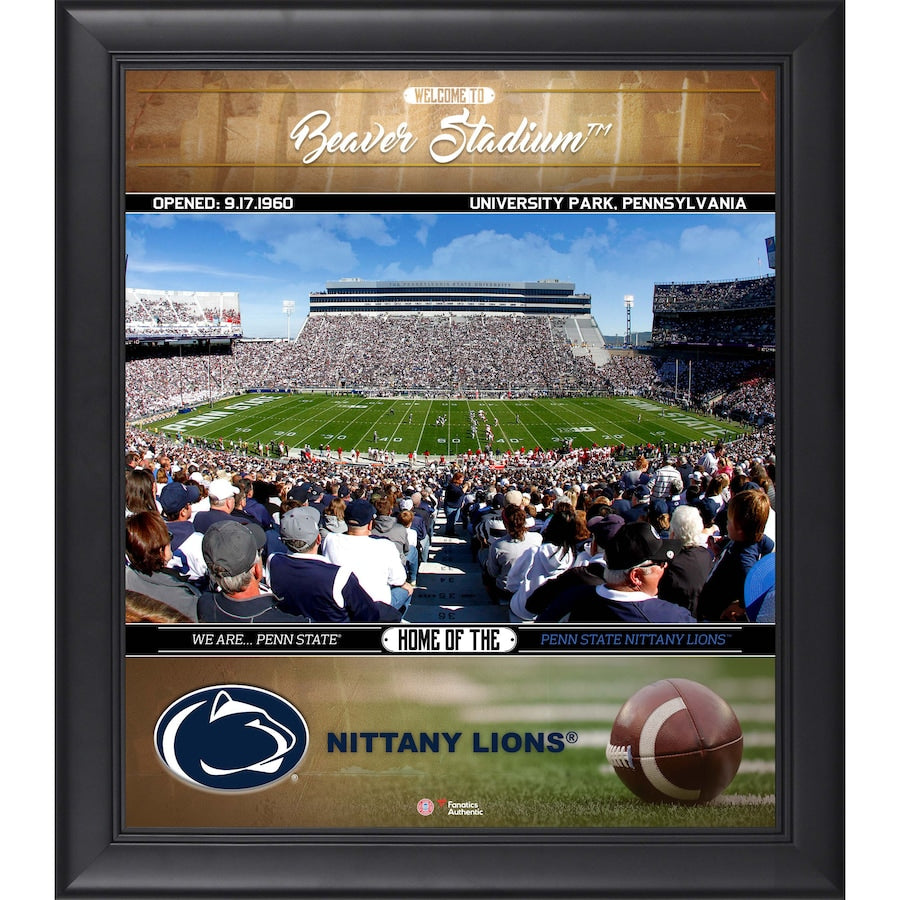 Penn State Nittany Lions Framed 15'' x 17'' Welcome Home Collage